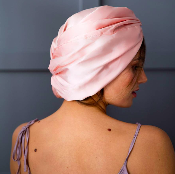 100% silk sleeping turban