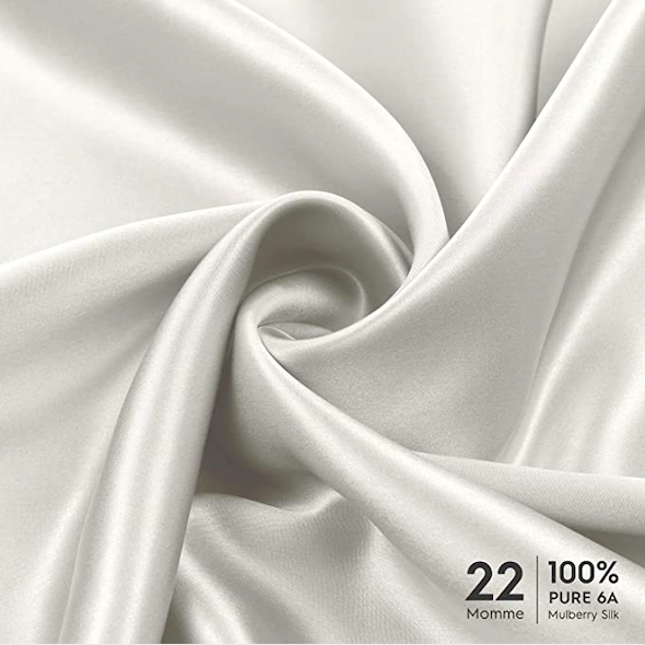 Luxury travel silk pillowcase and eye mask set