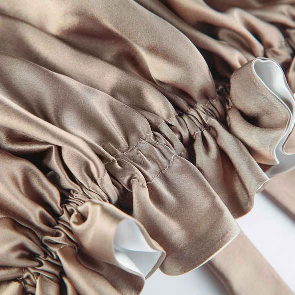 100% silk bonnet with Oeko certification