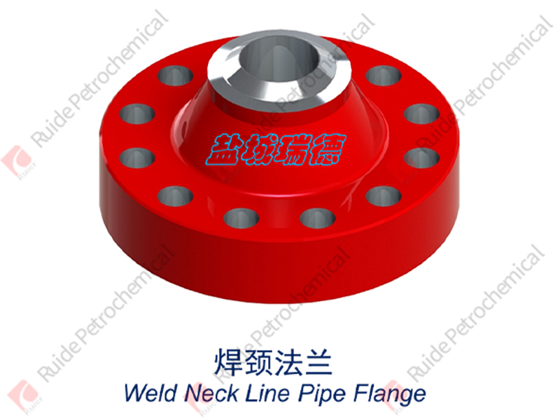 Weld neck line pipe flange