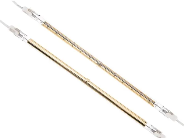 Semi-Gold-Plated Quartz Heating Tube
