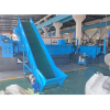 Wet plastic recycling pelletizing line