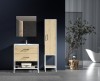 Free Standing Basin Metal Vanity Wooden Bathroom Cabinet Set