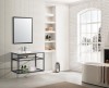 Hotel Bathroom Compact Free Standing Metal Vanity Sink Unit