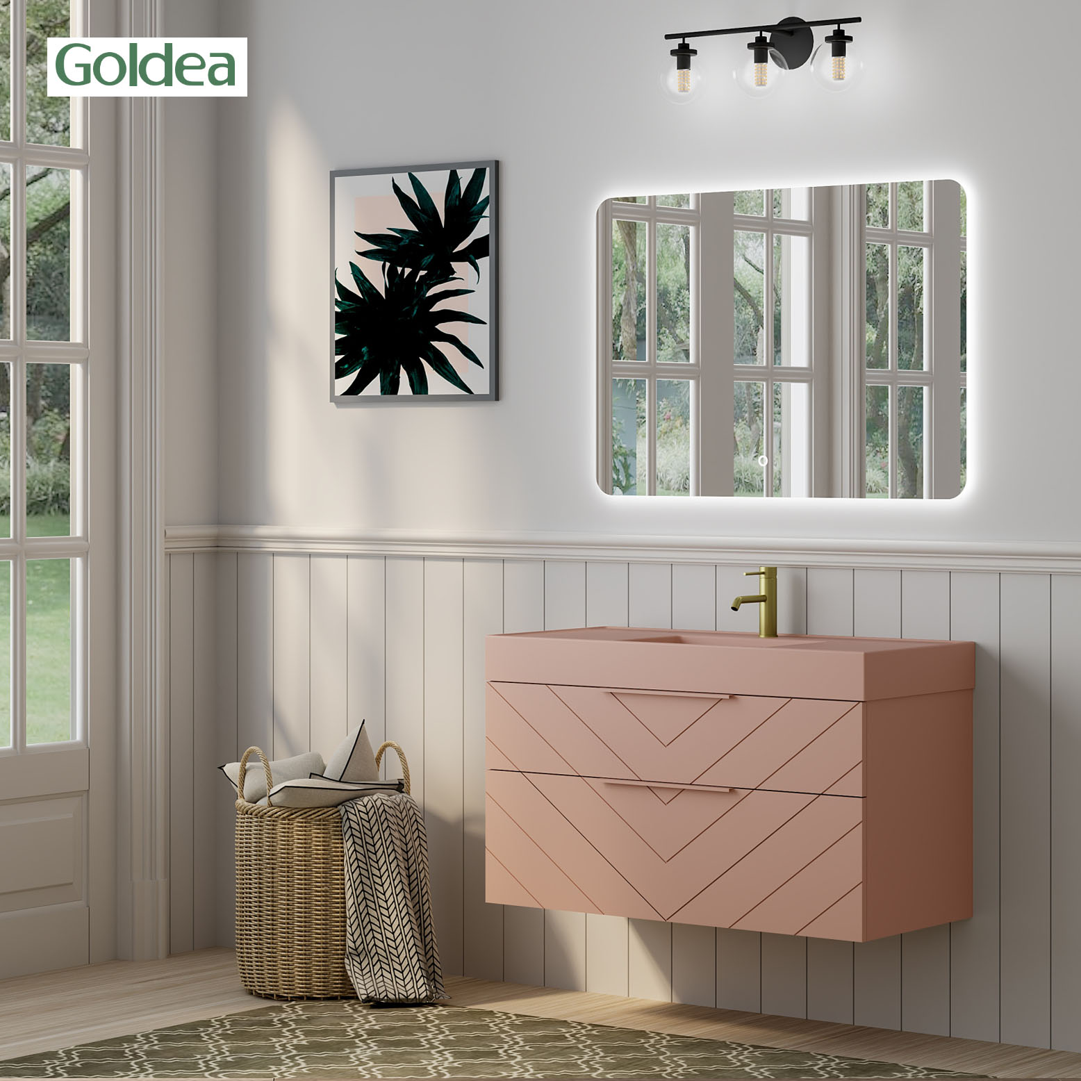 100% Waterproof European Design Bathroom Vanity