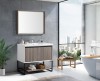 LED Mirror Bathroom Furniture with Metal Feet