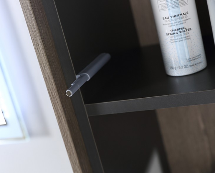 Contemporary Storage Wall MDF Bathroom Vanity Set