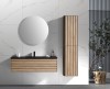Western Modern Bathroom Furniture Vanity With Black Sink