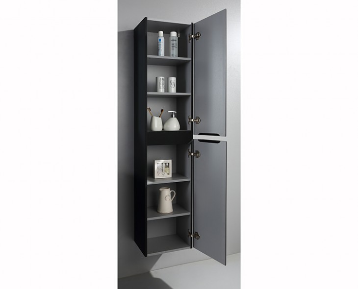 New Tech Powder Painting Black Bathroom Cabinet