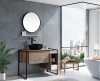 Quality Standing Wooden Modern Bathroom Furniture With Metal Feet