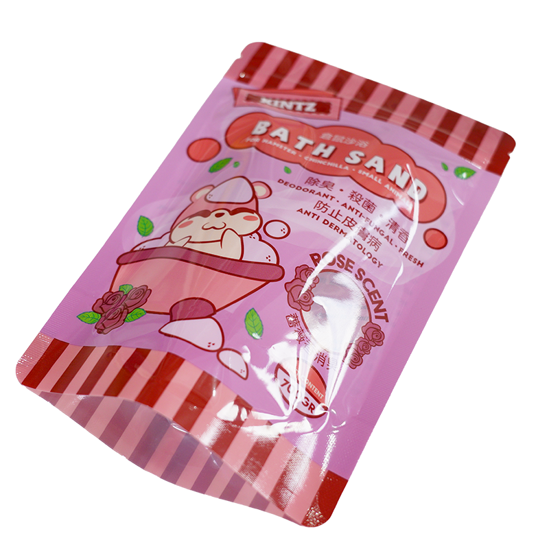 700g rose bath sand sand stand up pouch with zipper