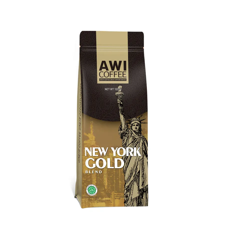 High-Quality Eight-Side Seal Customizable Coffee Stand-Up Pouch With Zipper