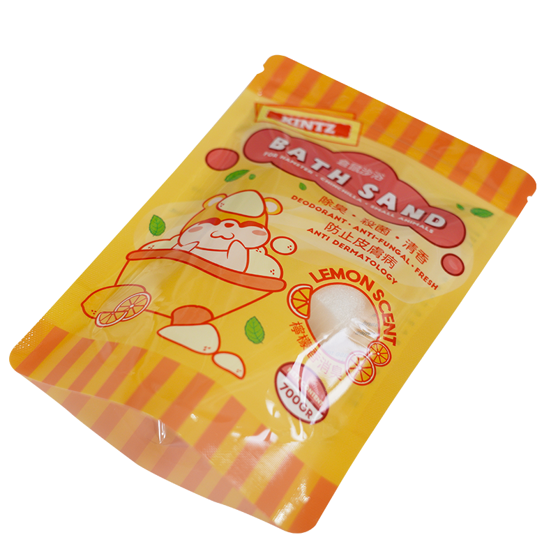 700gr bath sand transparent window stand up pouch