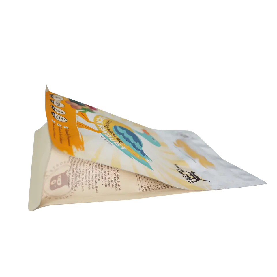 200g Customized Size Frozen Dried Chicken Duck Feed Flexible Packaging Bag With Zipper