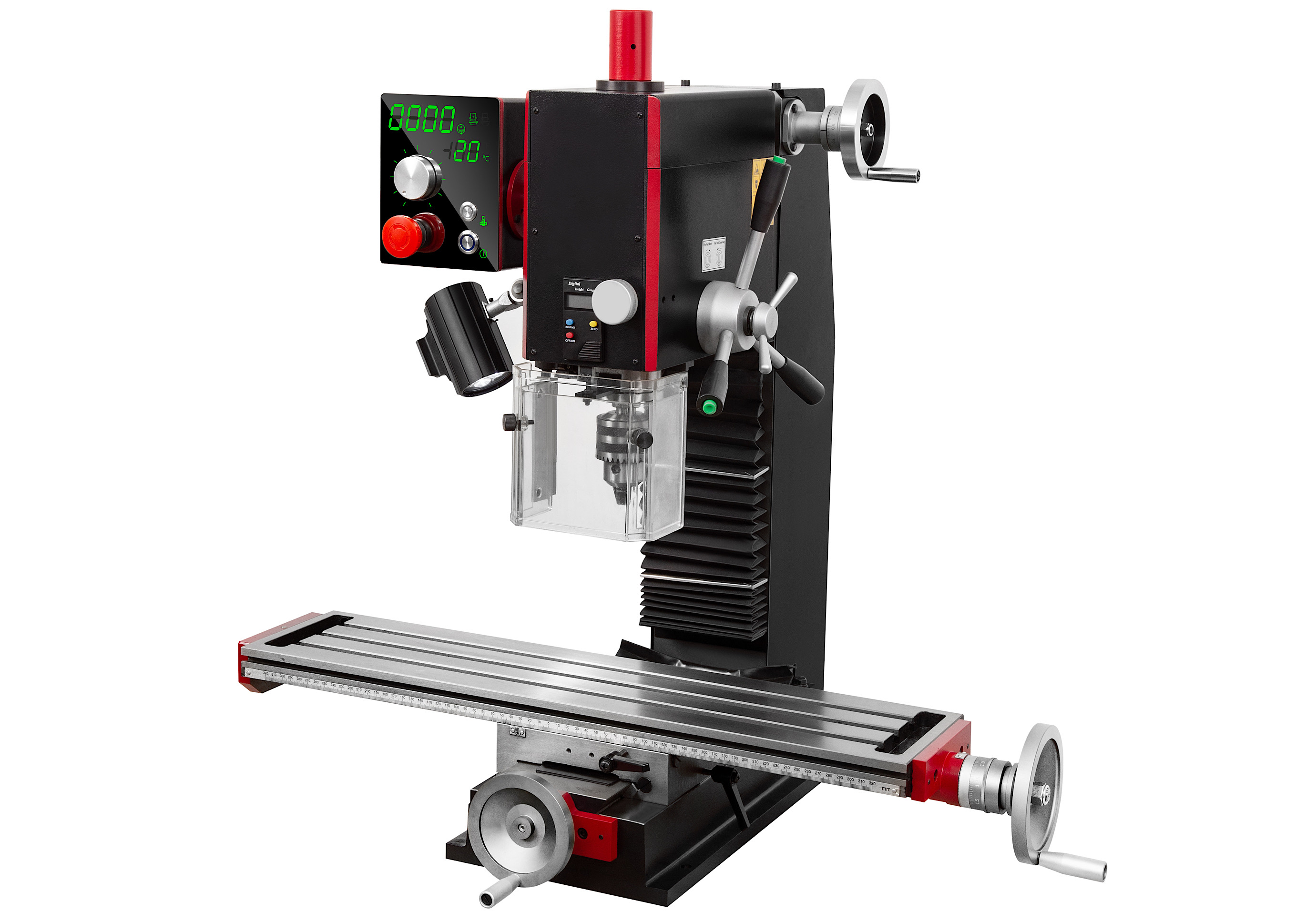 SX27 Bench Mill Drill-LED Mirror Display