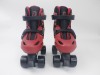 Quad Red Grey 901 Double Button Quad Roller Skate
