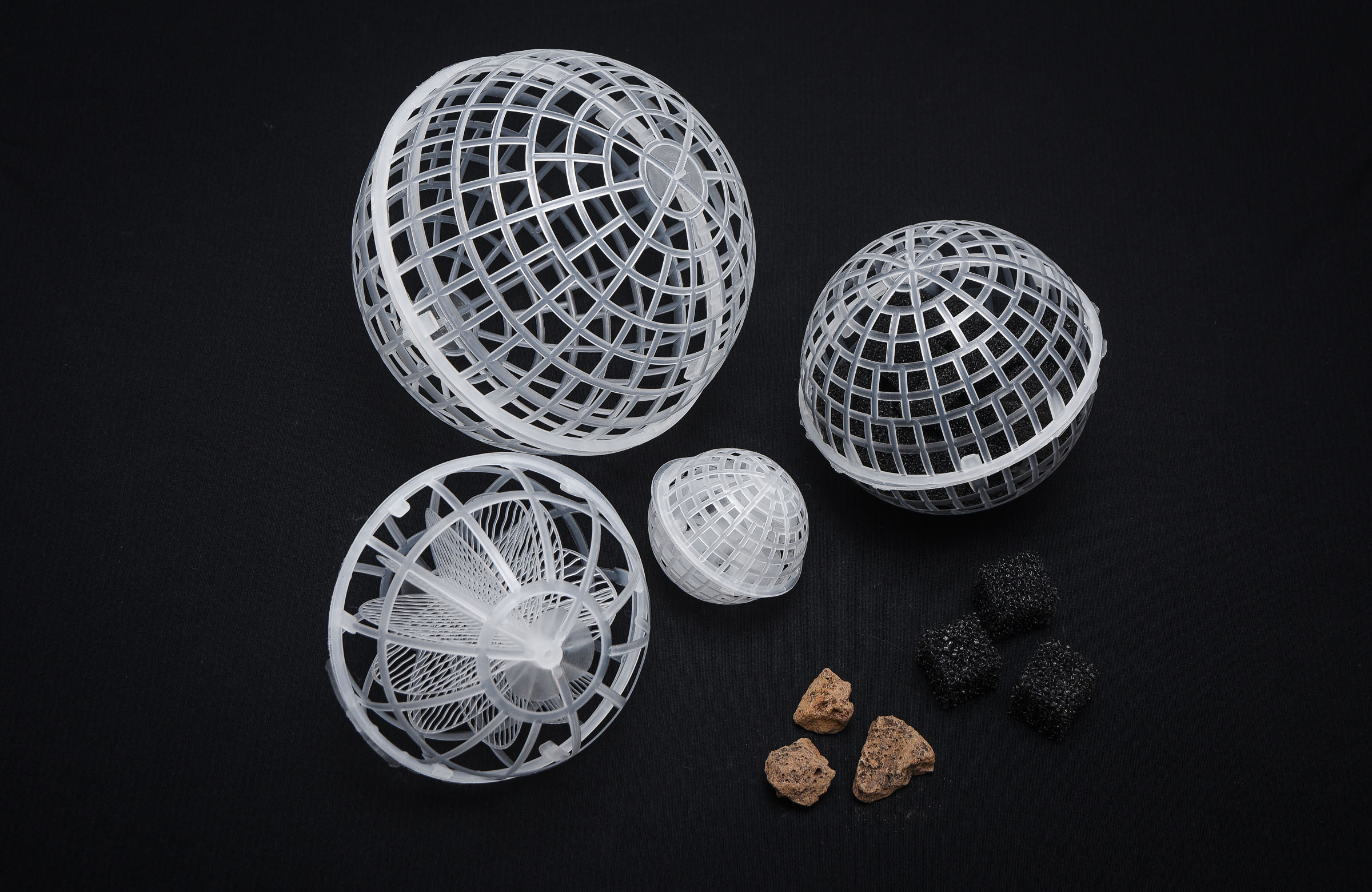 Suspension spherical packing