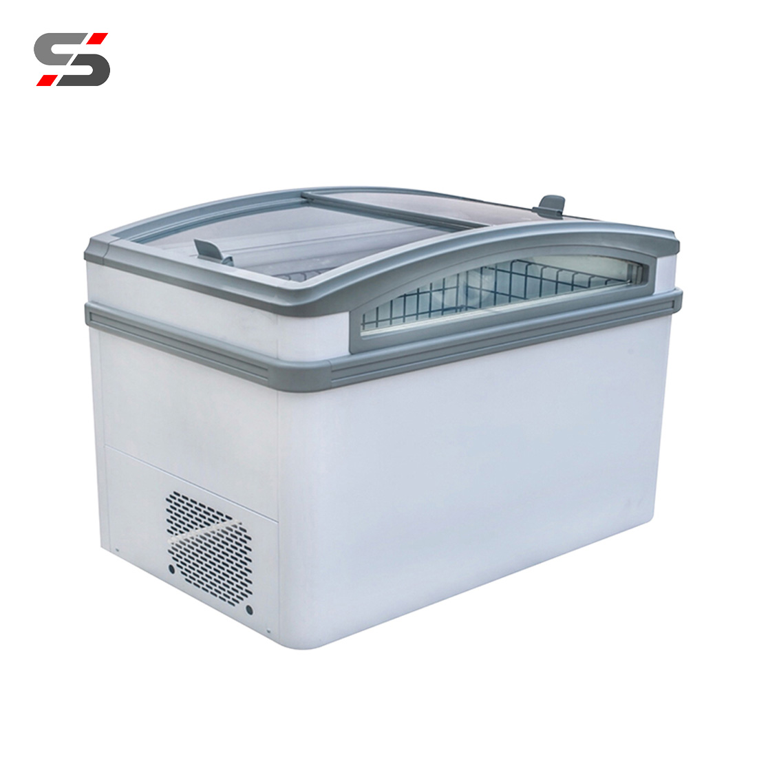 Curved Glass Combine Island Freezer（Plug In）