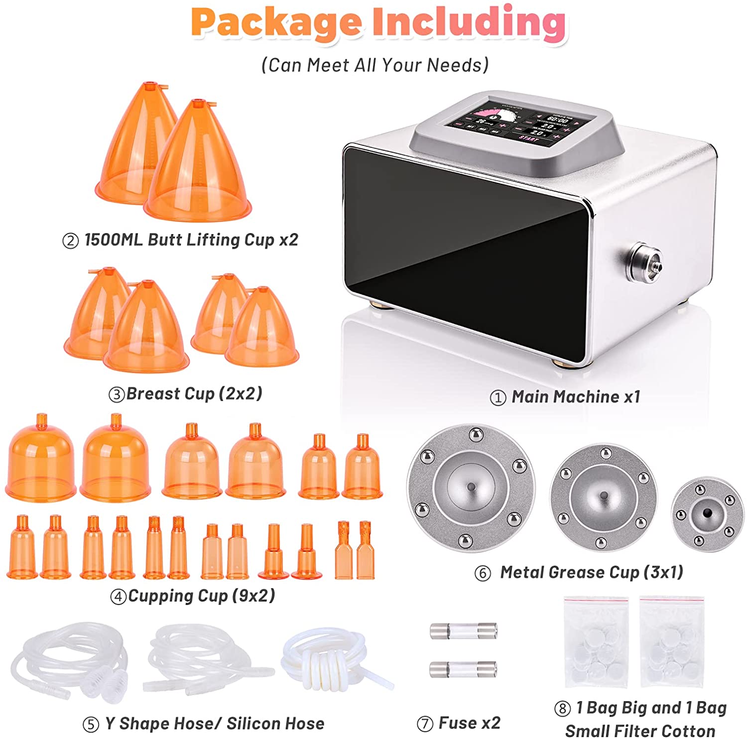 BBL Butt Lifting Vacuum Cup Therapy Body Slimming Machine For Sale