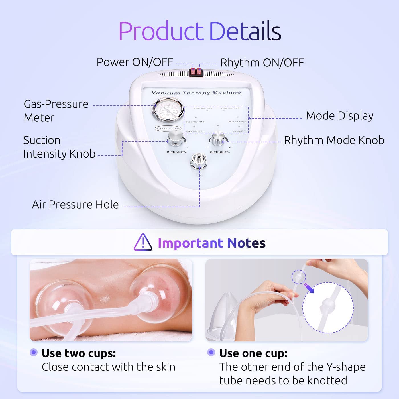 Vacuum Therapy Machine for Buttocks Lifting Breast Enlargement