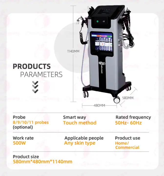 Professional 6 In 1 Hydrafacial Deep Cleaning Moisturizing Machine