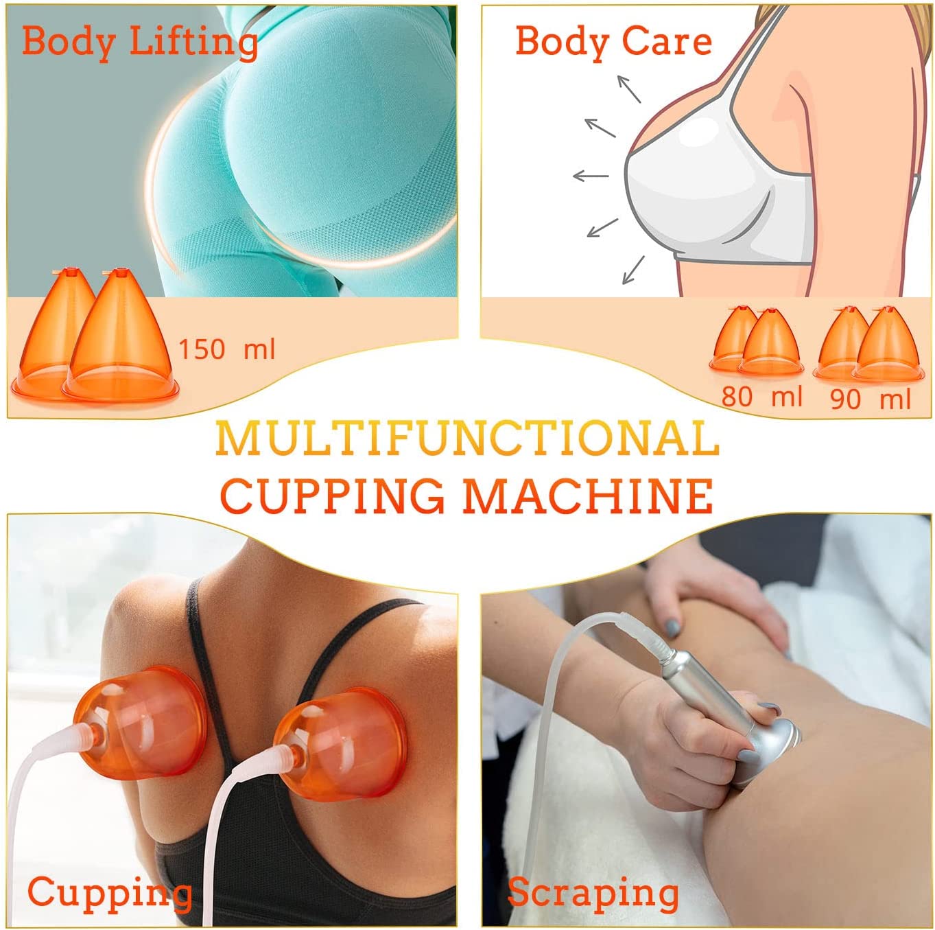 Vacuum Therapy Butt Lifting Machine Spa Use