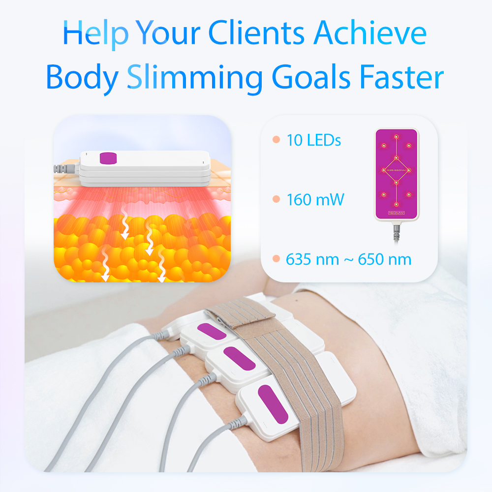 8 Pads 160MW LED Laser Lipo Body Contouring Machine