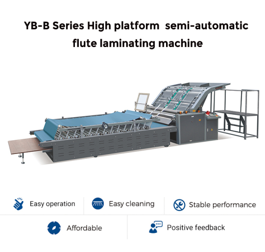 PRY-1300B semi-automatique grande Production multicouche feuille ondulée boîte sous vide flûte machine à plastifier