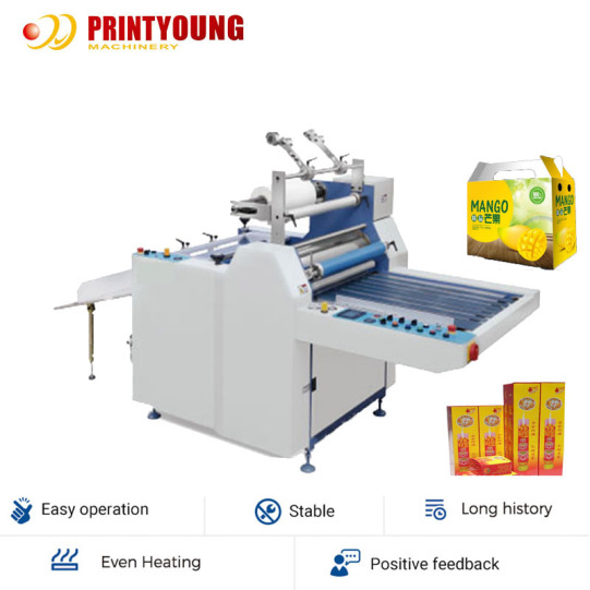 SFML-720 machine à plastifier à grande vitesse thermique à rouleau semi-automatique chaud Bopp pour boîte de hambourg en carton de cils en papier