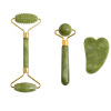Natural Jade Facial Roller Gua Sha Massage Tool Set