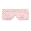 Rose Quartz Eye Mask, Cooling Jade Eye Mask 100% All Natural Crystal Eye Mask for Facial