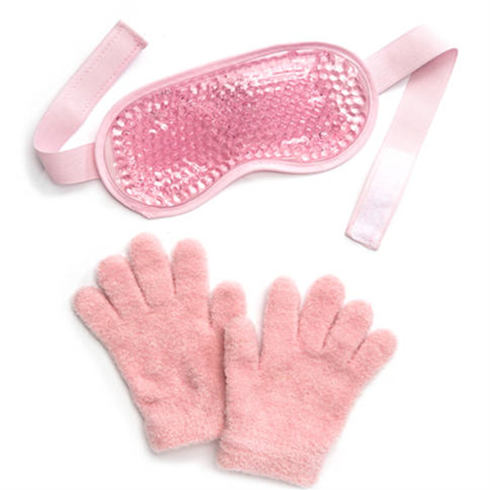 Women Eye Mask, Spa Glove Set-Pink, Continually Nourish And Moisturize Your Hands