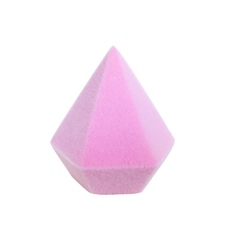 Diamond Shape Flocking Makeup Sponge 3D Puff
