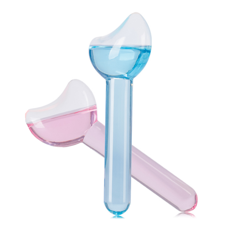 Frozen Cryo Roller for Cold Facial Massage Skincare Cooling Glass Massager Ball