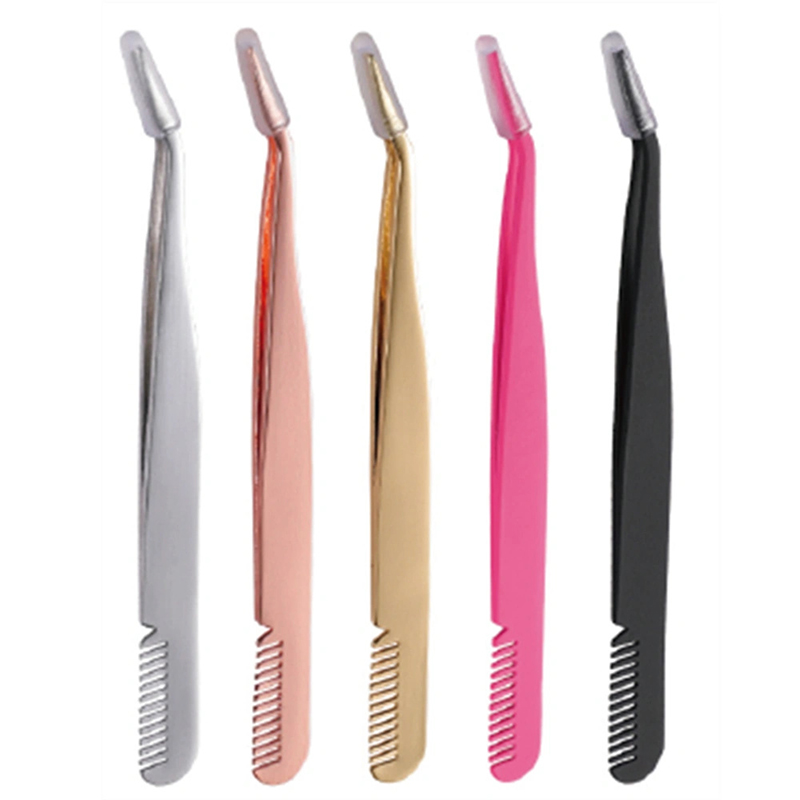 Multi-purpose Tweezers Eyelash Extension Grafting Eyelashes Tweezers Eyebrow Clip