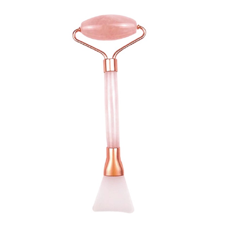 Tebru Scraping Face Roller, Face Roller Massager Dual Head Skin‑Friendly Face Scraping Guasha Roller Massage Tool