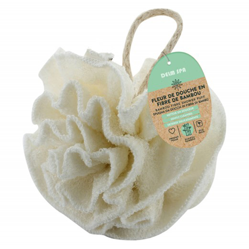 Bath Shower Sponge Loofahs Mesh Pouf Shower Bath Ball Brush (White) manufacturer, company, OEM