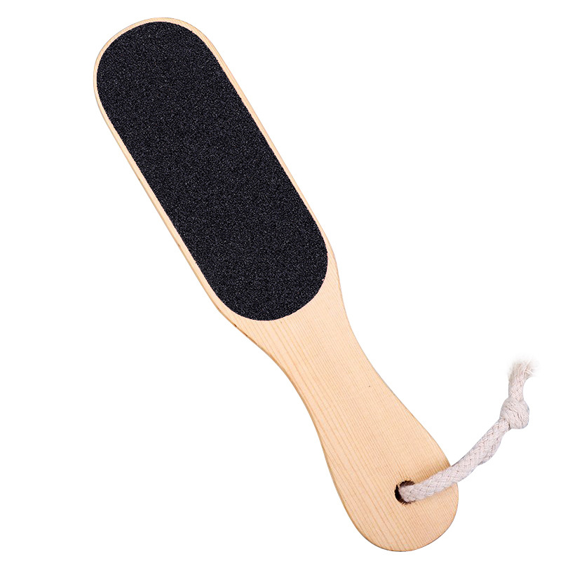 Wooden handle foot File Tool,Foot Scrubber with Wooden Handle for Foot Care Pedicure Surface Tool