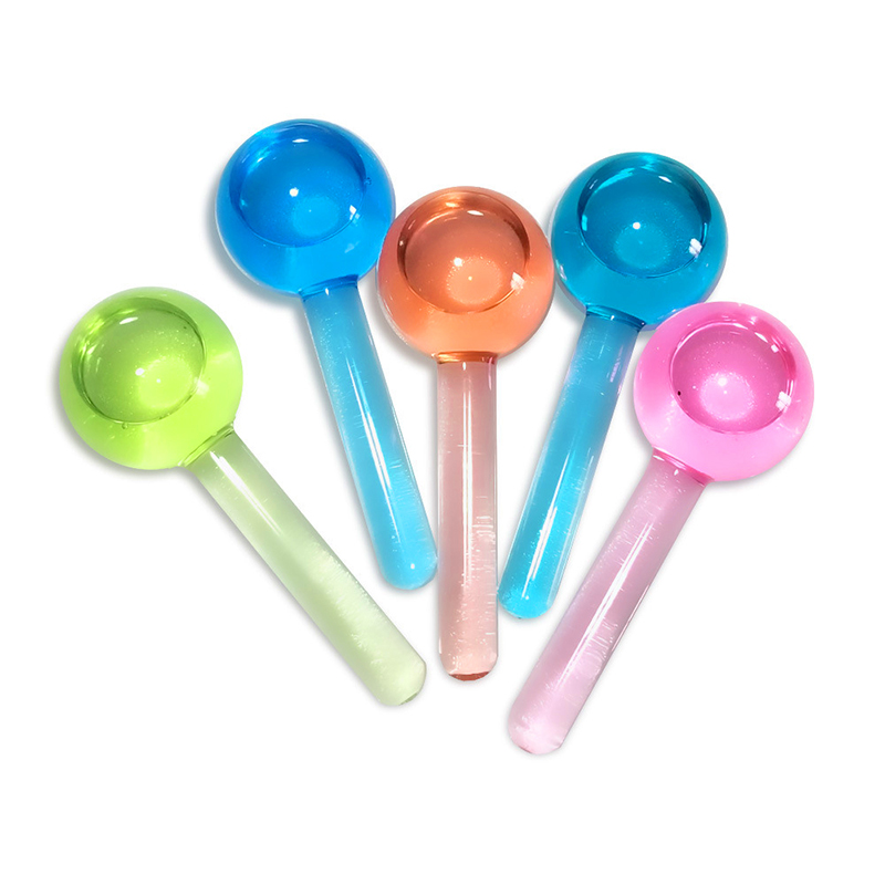Hot Selling Facial Massage Roller Magic Beauty Products Minimize Pore Appearance Reduce Redness & Puffiness Glass Ice Globe