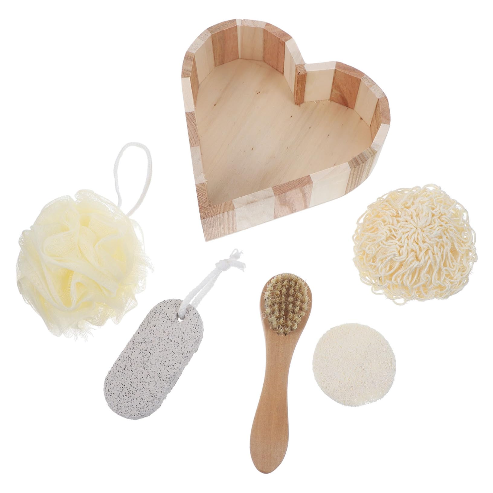 Bath Set Loofah Skincare Kit Brush Cleaner Tool Spa Gift Box
