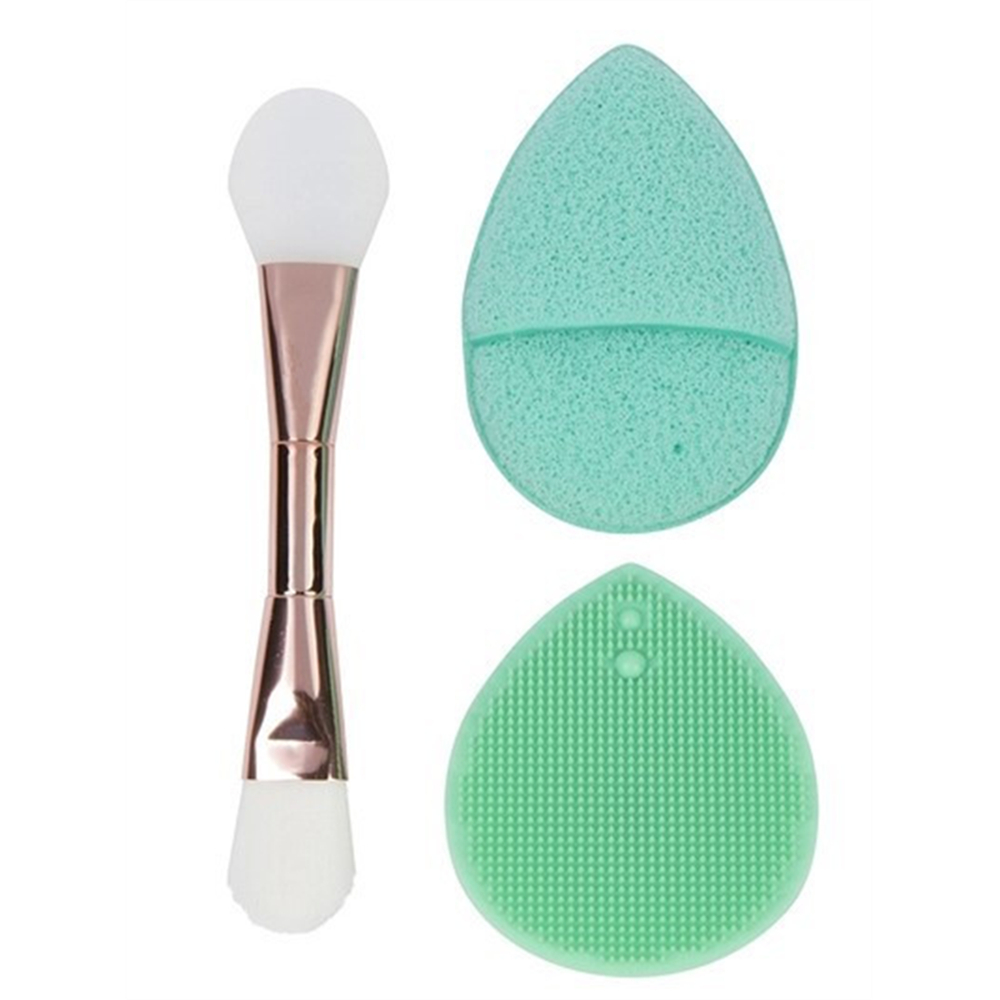 Cleanse & Refresh Mask Brush & Exfoliator Set, Double Ended Mask Brush
