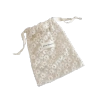 Large Flower Lace Drawstring Pouch