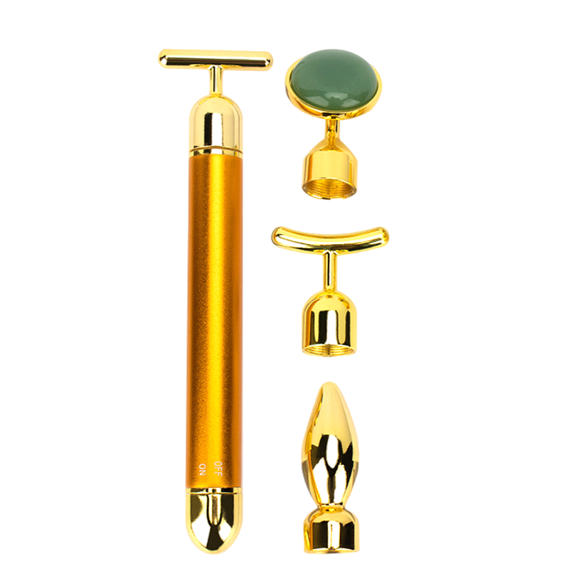 4-in-1 Golden Face Massager Roller Golden Face Roller, Arm Eye Nose Massage for Face Facial Massager Skin Care Tools