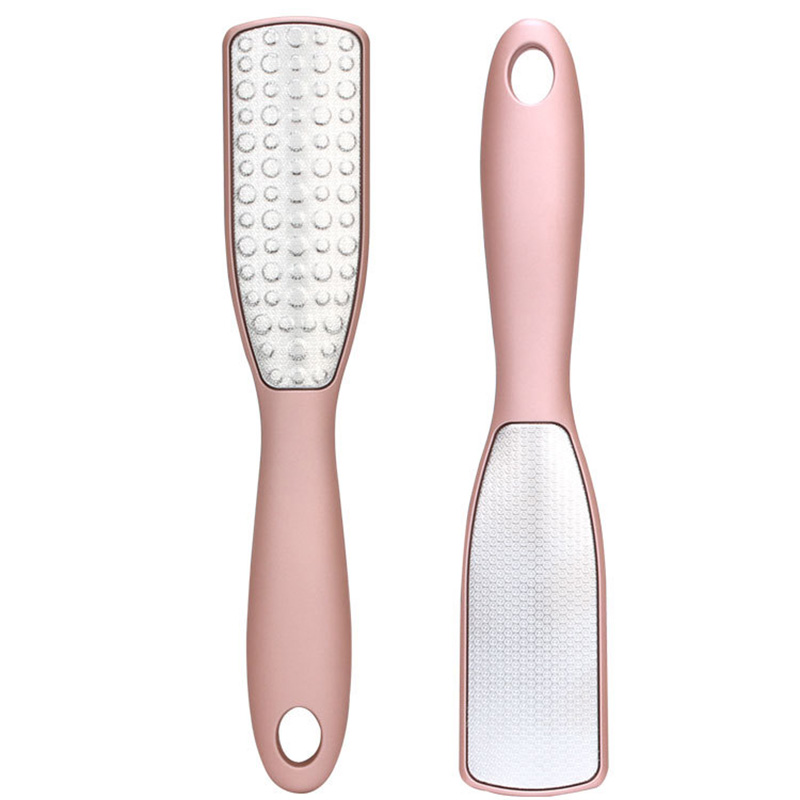 Stainless Steel Pedicure File, Double-Sided Callus Remover Exfoliator Rasp Scrubber for Heels and Feet, Can Be Used On Both Wet and Dry Feet