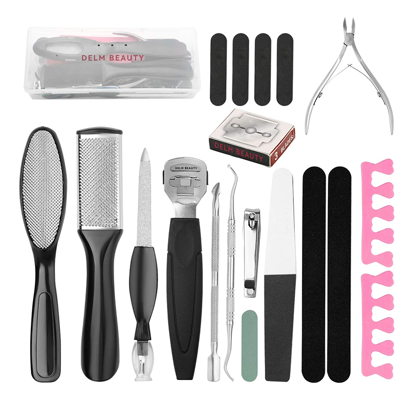 Pedicure Foot Scrubber Pedicure Tools Kit Feet Exfoliating Scrubber Cleaner Foot File Callu Remover Set