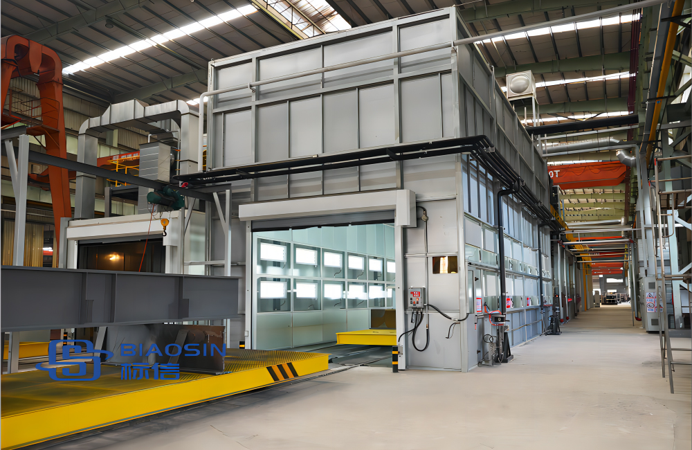 Steel Profile Paint Line Metal Fabrication Paint Booth Spray Painting ...