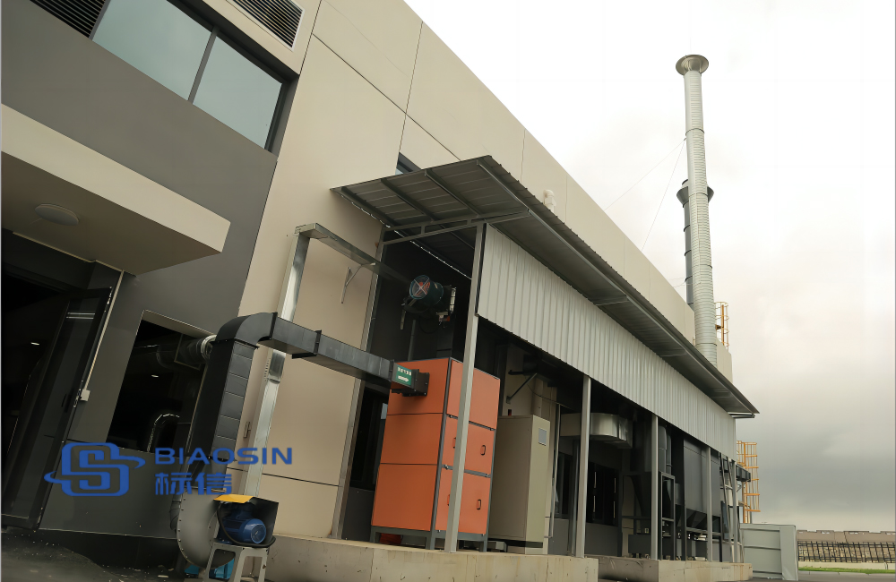 Millitary Part Painting Line with Automatic Hanging Chain for Heavy Machine Painting Booth Line