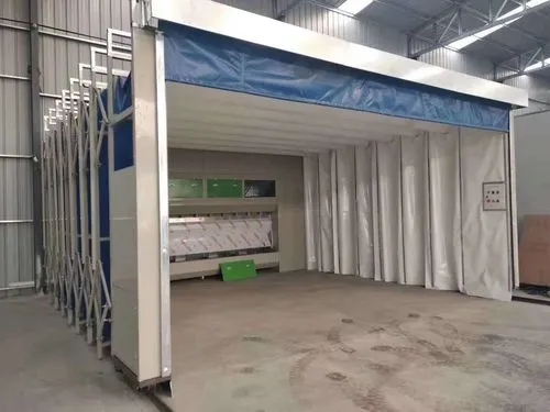 Retractable Mobile Telescopic Paint Booth portable Spray Booth for Large Workpieces