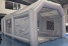 Inflatable spray paint room
