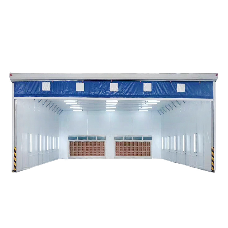 Factory retractable paint booth-JZJ